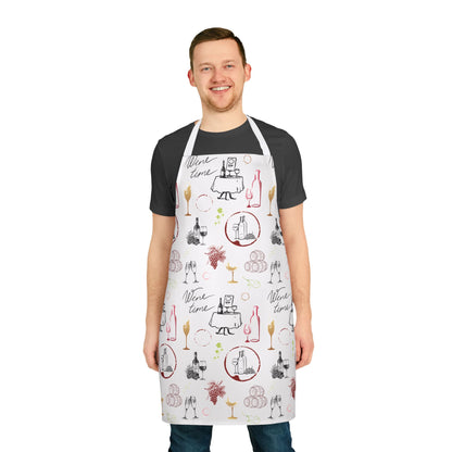 Wine Time Kitchen Apron