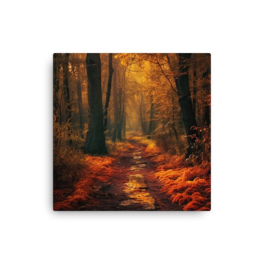 Autumn Forest Road | Thin canvas