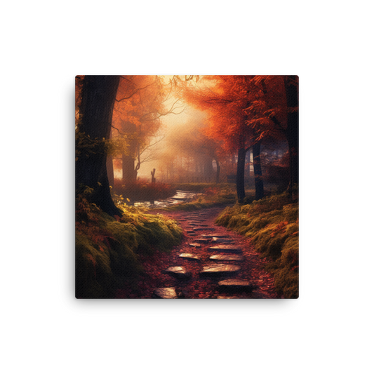 Autumn Forest Path | Thin canvas