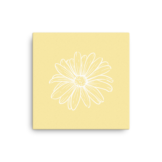 Yellow w/ Flower | Thin canvas