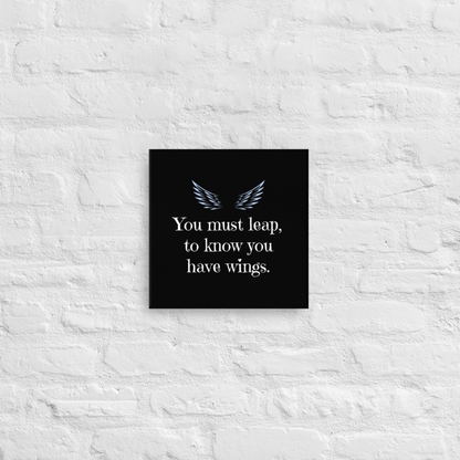 Leap To Know You Have Wings | Thin Canvas